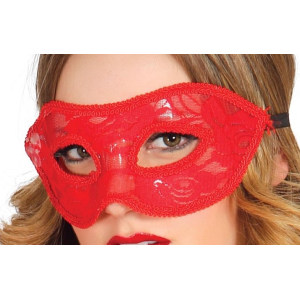 Fiestas Guirca/ Venitiaans masker / Dames / Polyester / Rood / One-size